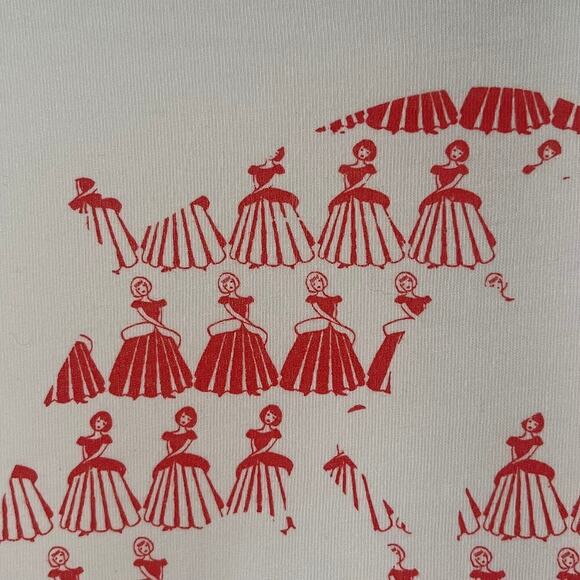 Out Of Print Little Women T-Shirt White With Red Silhouette Size S. NEW - Picture 4 of 7